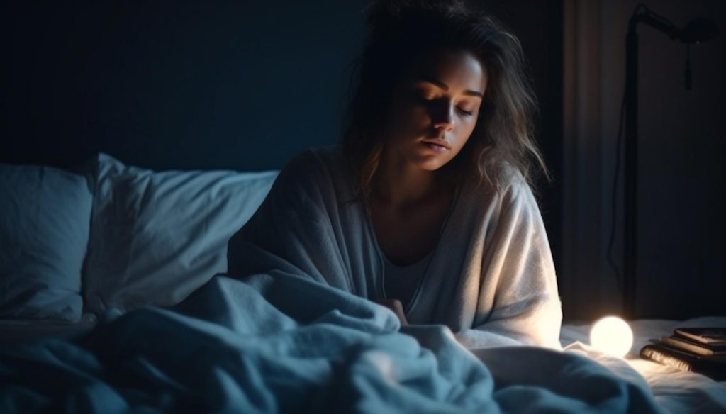 Featured image of a woman sleeping peacefully in bed, symbolizing improved sleep health.